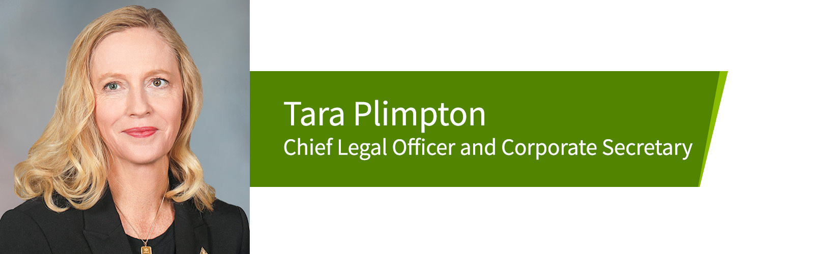 Tara Plimpton, Chief Legal Officer and Corporate Secretary