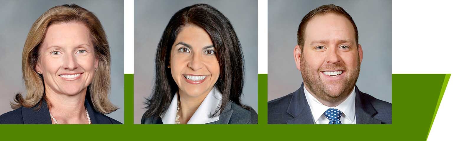 headshots of Wendi Boyen, Marta Self, and Brett Shaffer