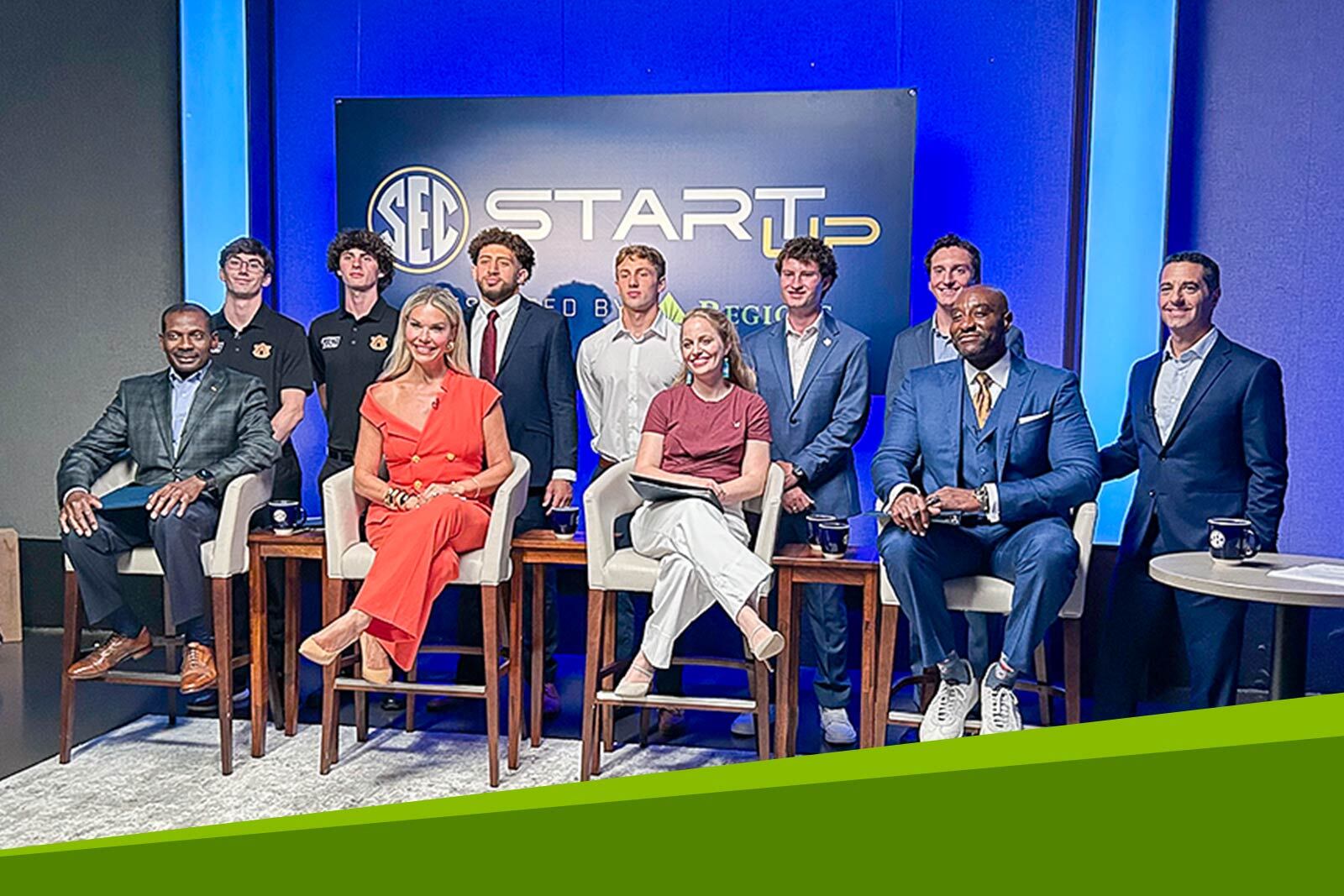 SEC Start Up Competition winners and judges.