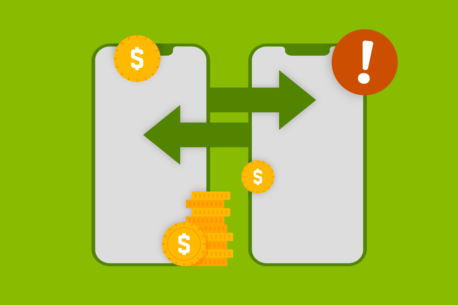 P2P Fraud illustration.