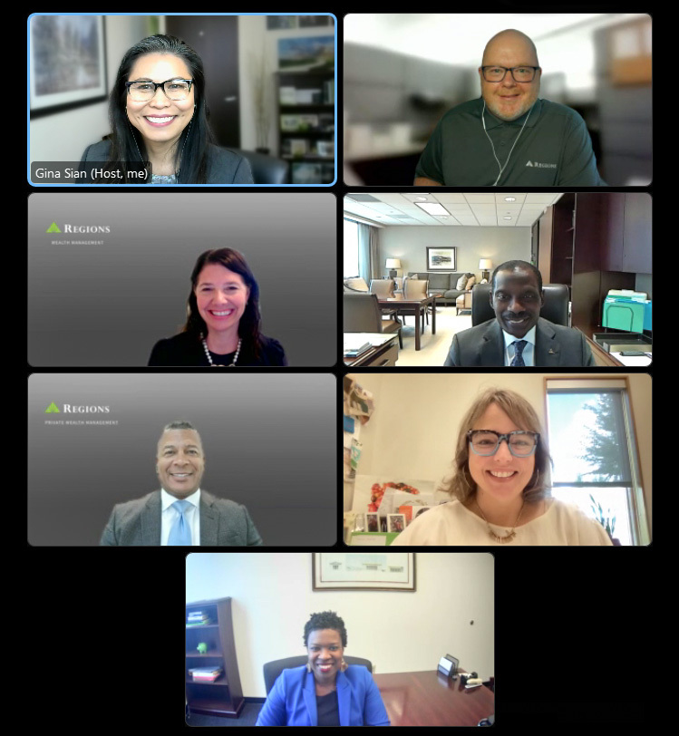 Screenshot of the webinar. 