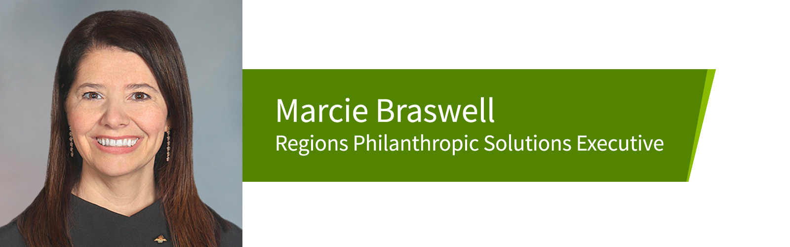 Marcie Braswell, Regions Philanthropic Solutions Executive.