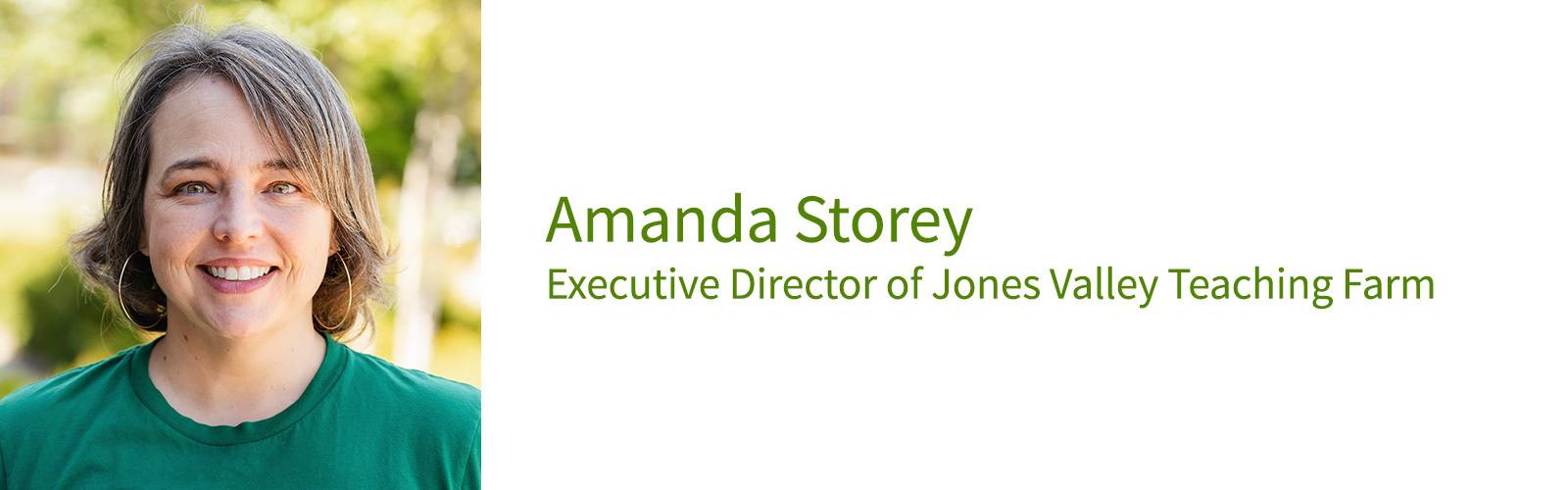 Amanda Storey, executive director of Jones Valley Teaching Farm.
