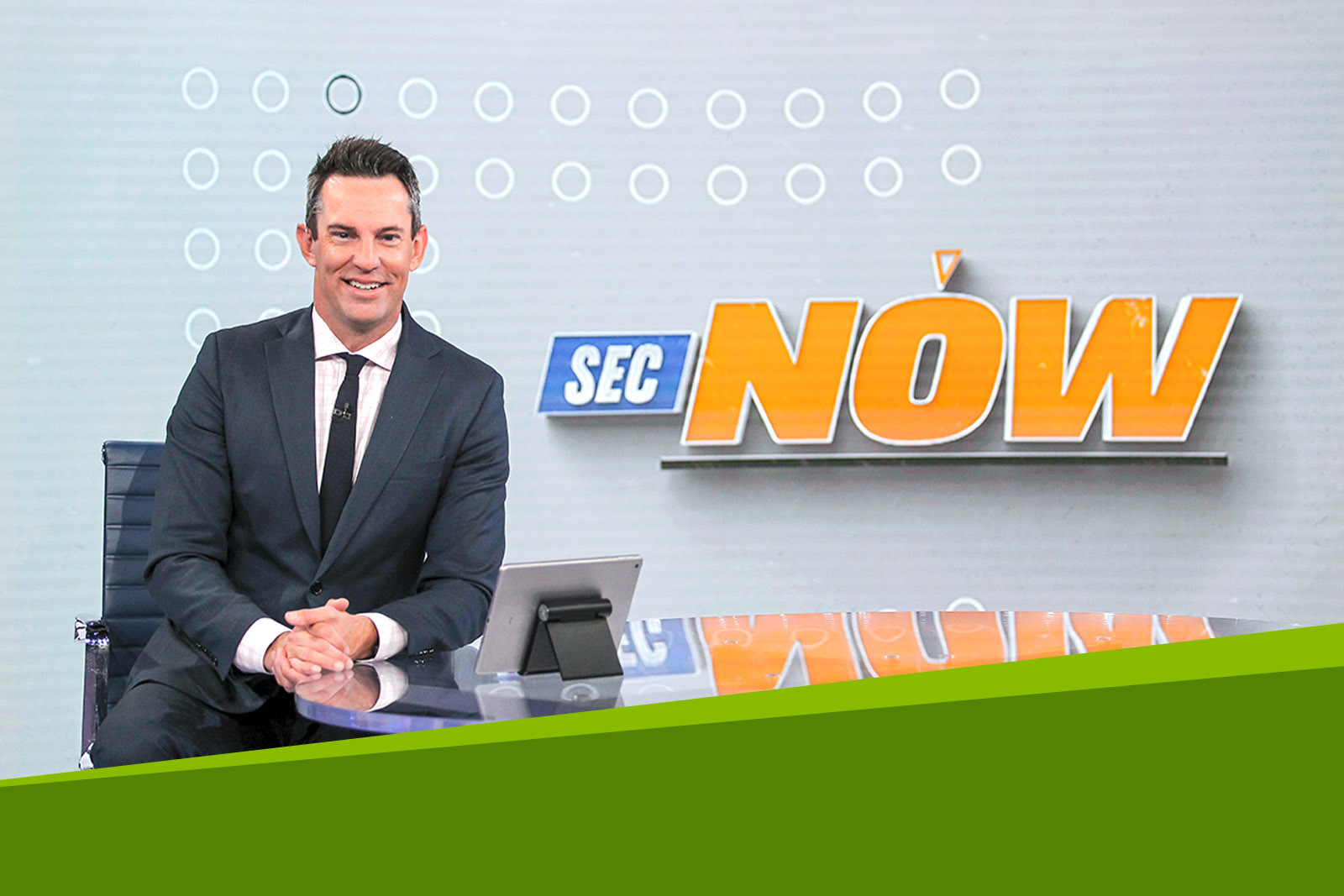 Peter Burns at SEC Now desk