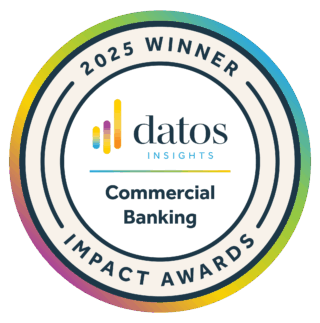 2025 Winner, Datos Insights Commercial Banking Impact Awards
