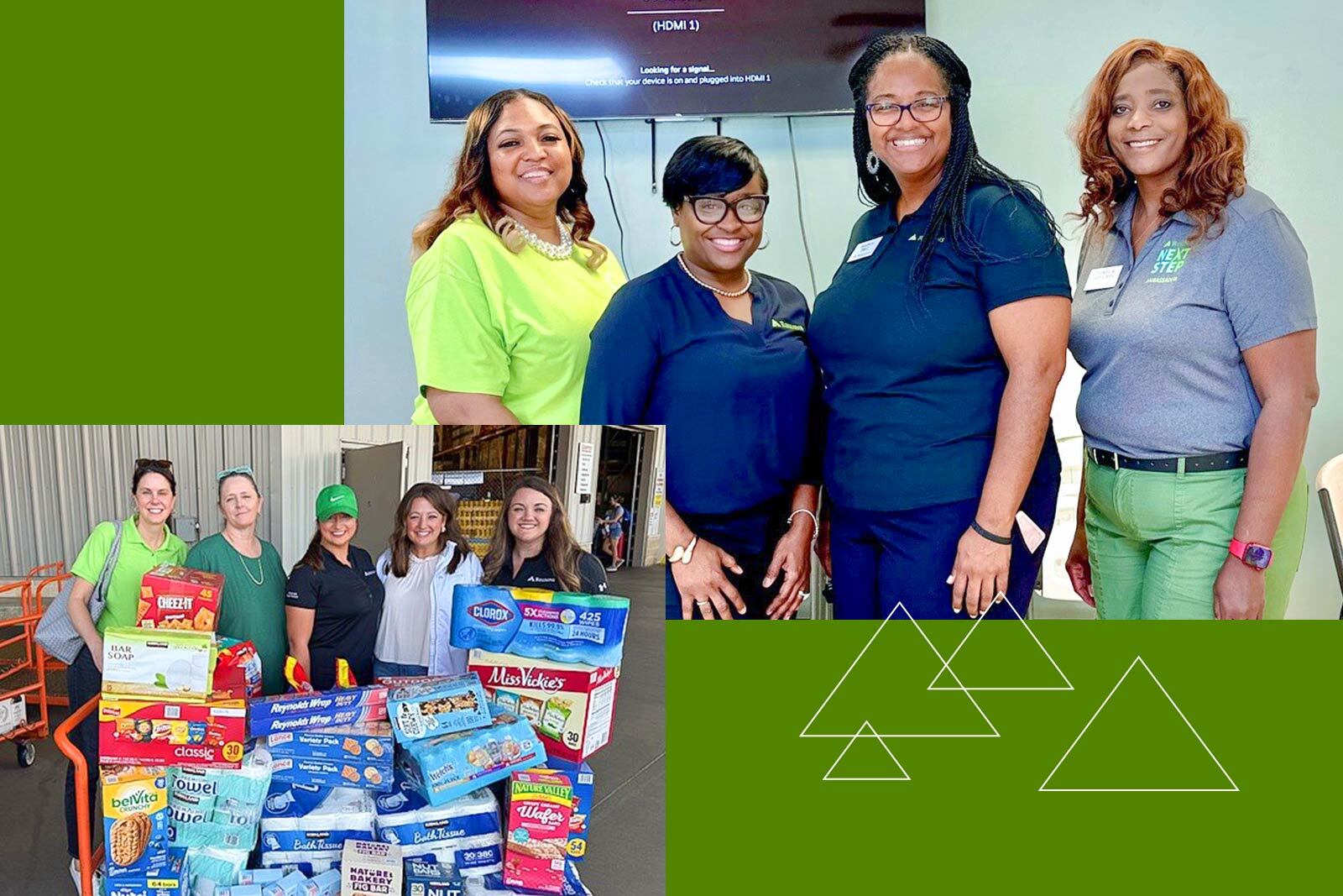 Regions associates at the volunteer events.