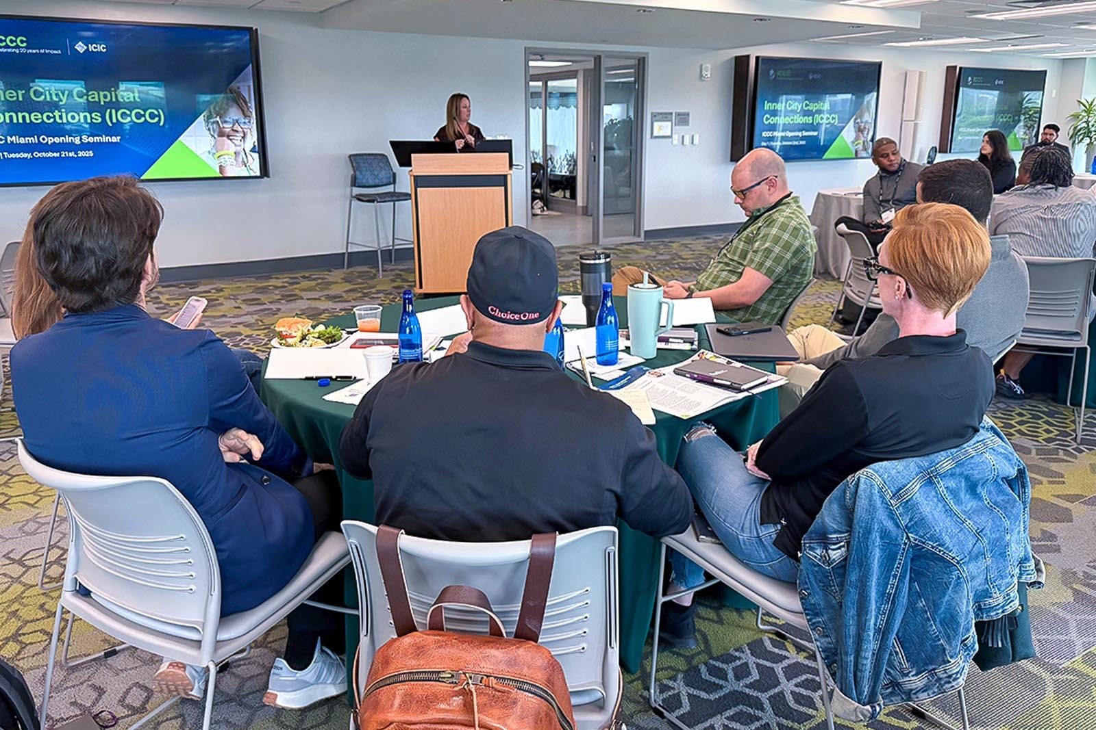 A group of participants at the ICCC event.