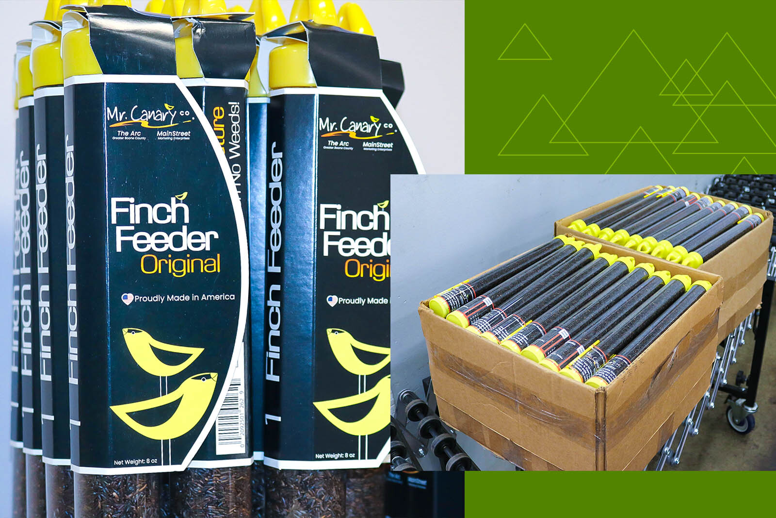 Mr. Canary Co.® birdfeeders.