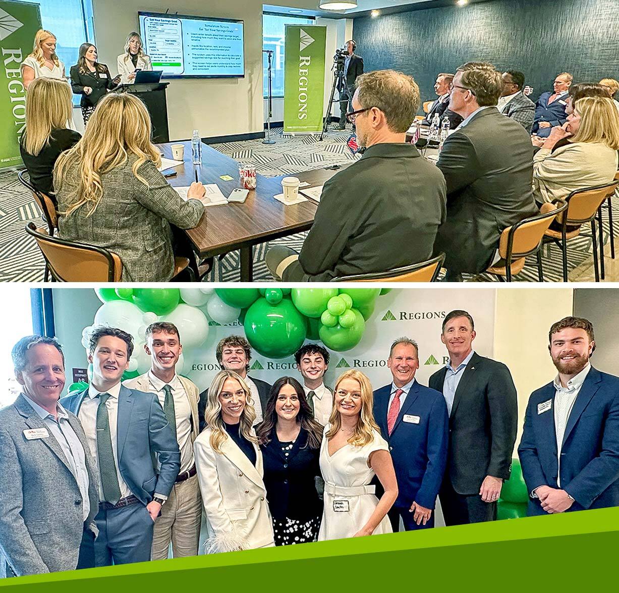 Bank of Ideas Challenge winners presenting to the judges; students from Mississippi State, teachers and judges at the first-ever Bank of Ideas Challenge.