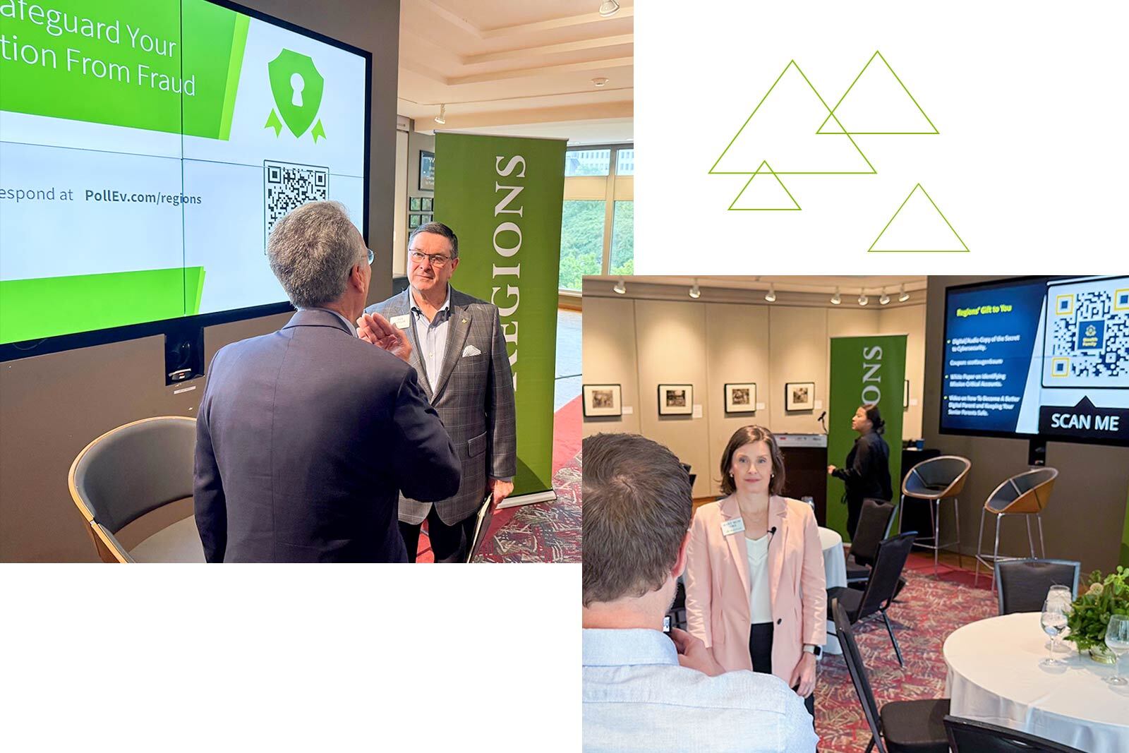 Jeff Taylor and Mary Beth at the cyber fraud event at Atlanta.