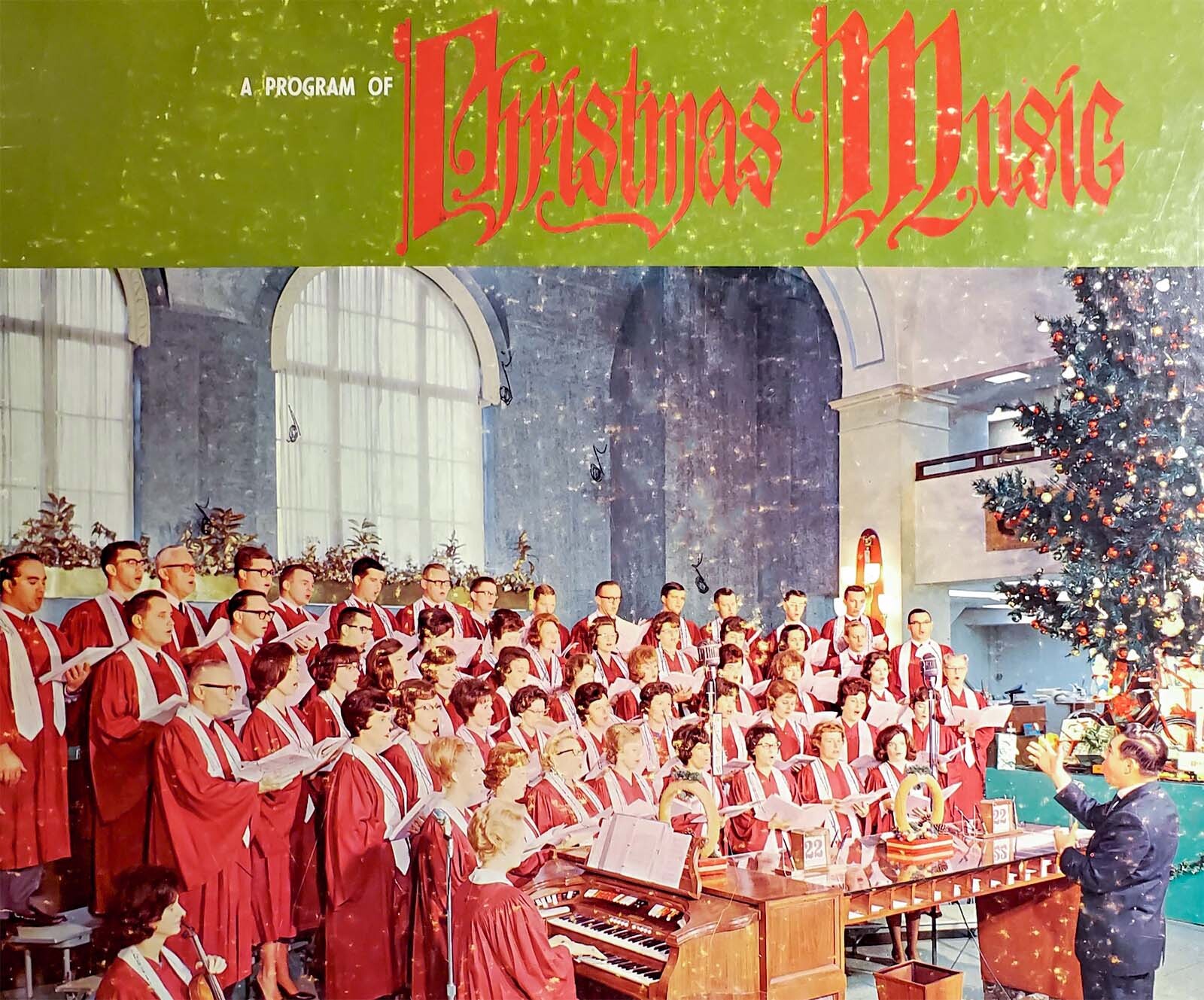 First American National Bank Choir, "Christmas Music" album cover.