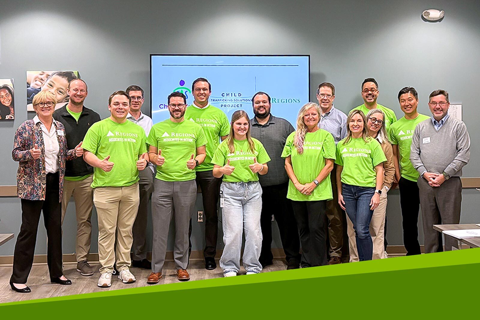 Regions Affordable Housing associates making a difference on volunteer day.