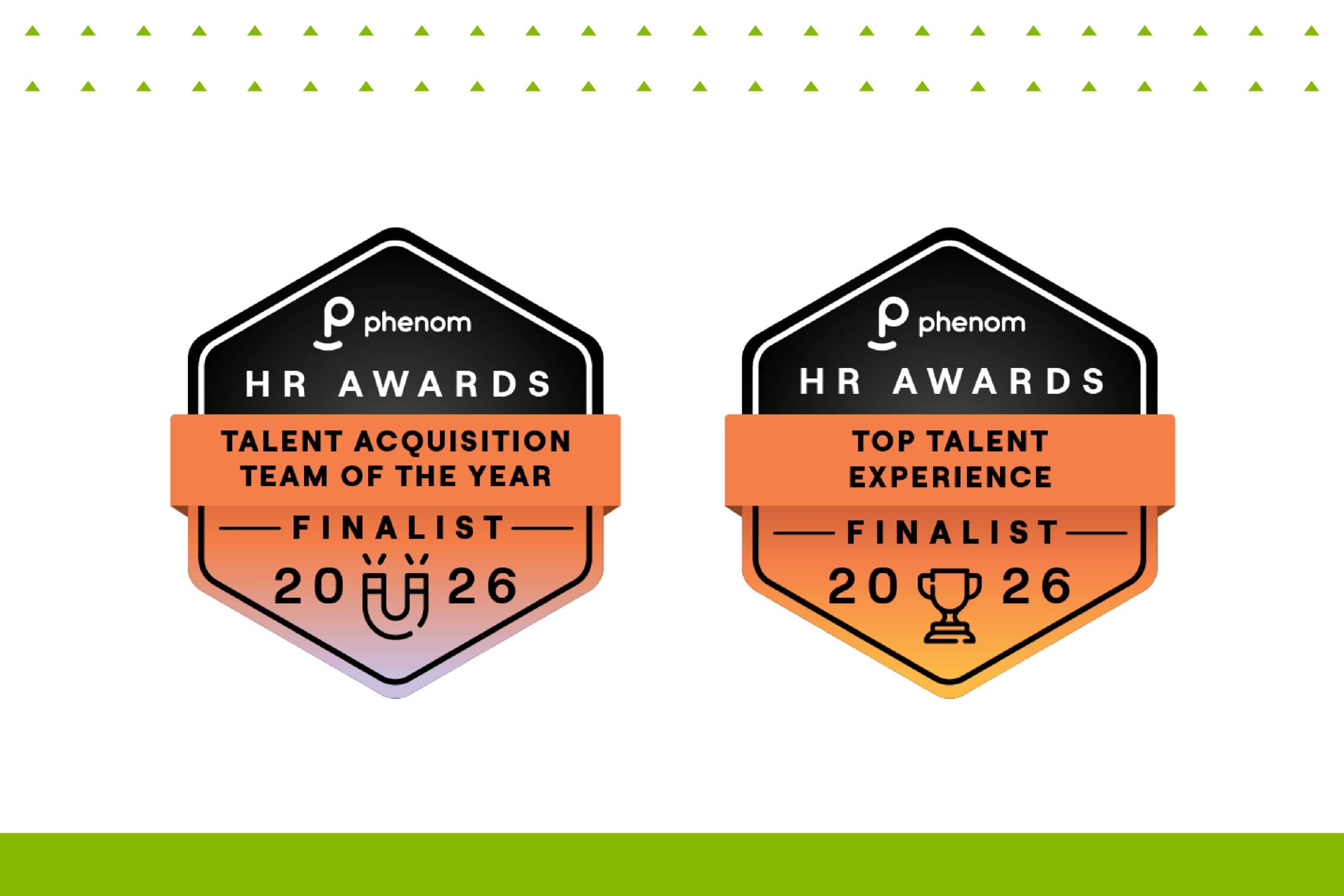 Phenom HR Awards Finalists logos.