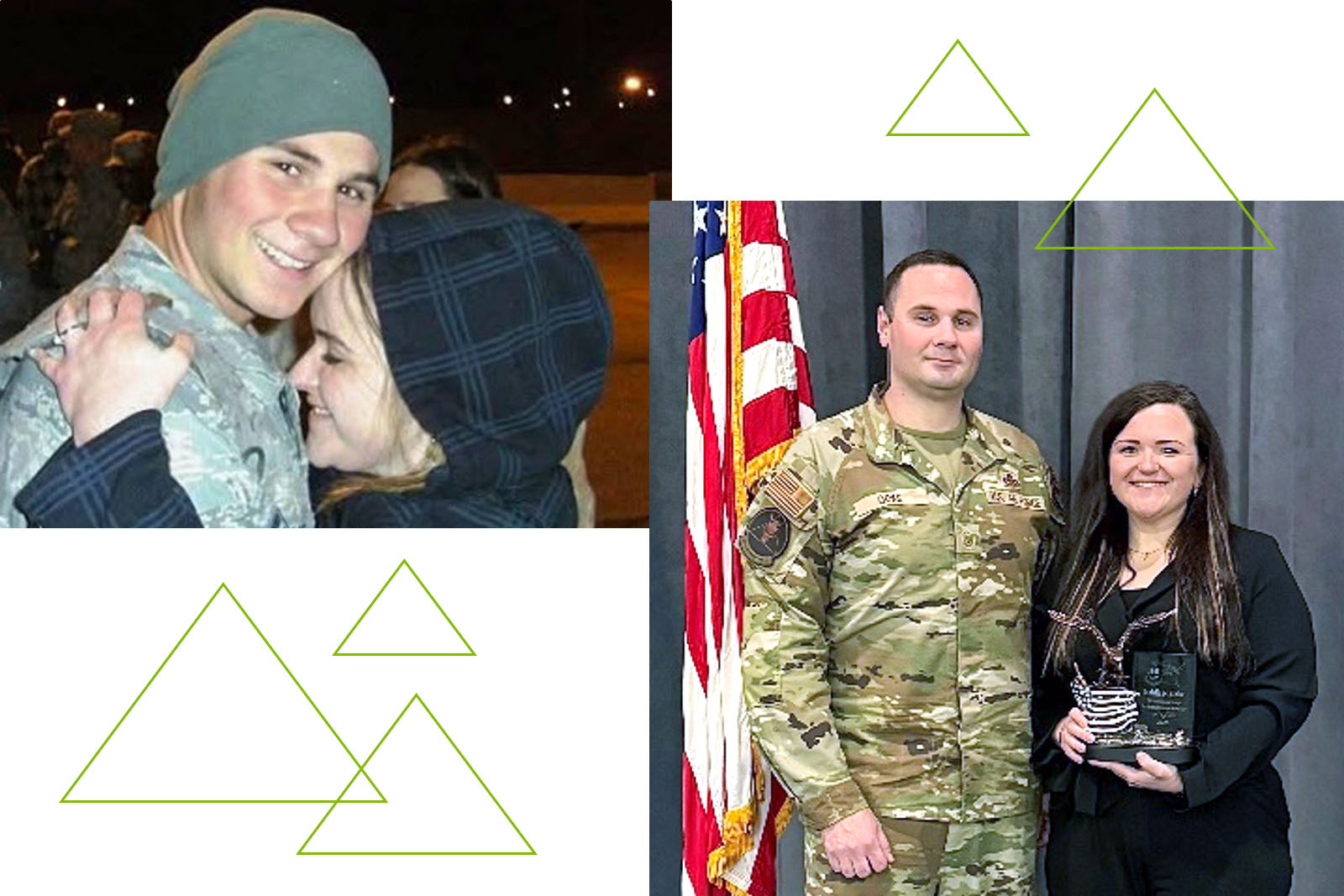 Kay Goke and military spouse.