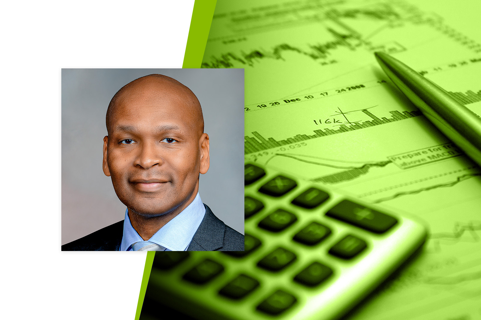 Courtney Jeans' photo alongside an image of financial documents, a...