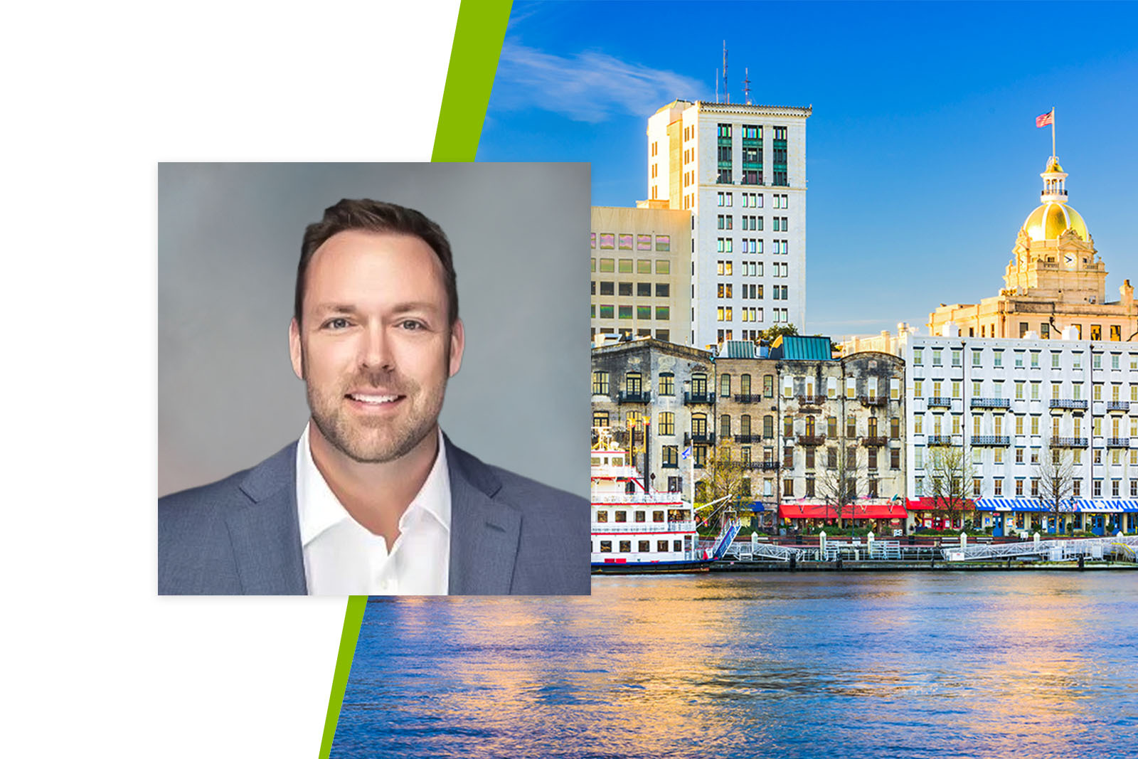 Brian Jackson, Regions Savannah Market Executive and background of downtown...