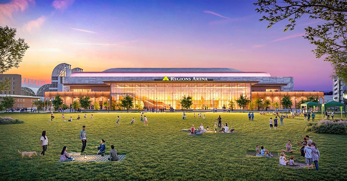 Regions Arena rendering.