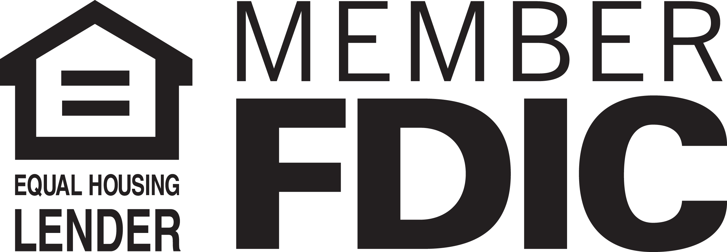 Equal Housing Lender, Member FDIC logo.
