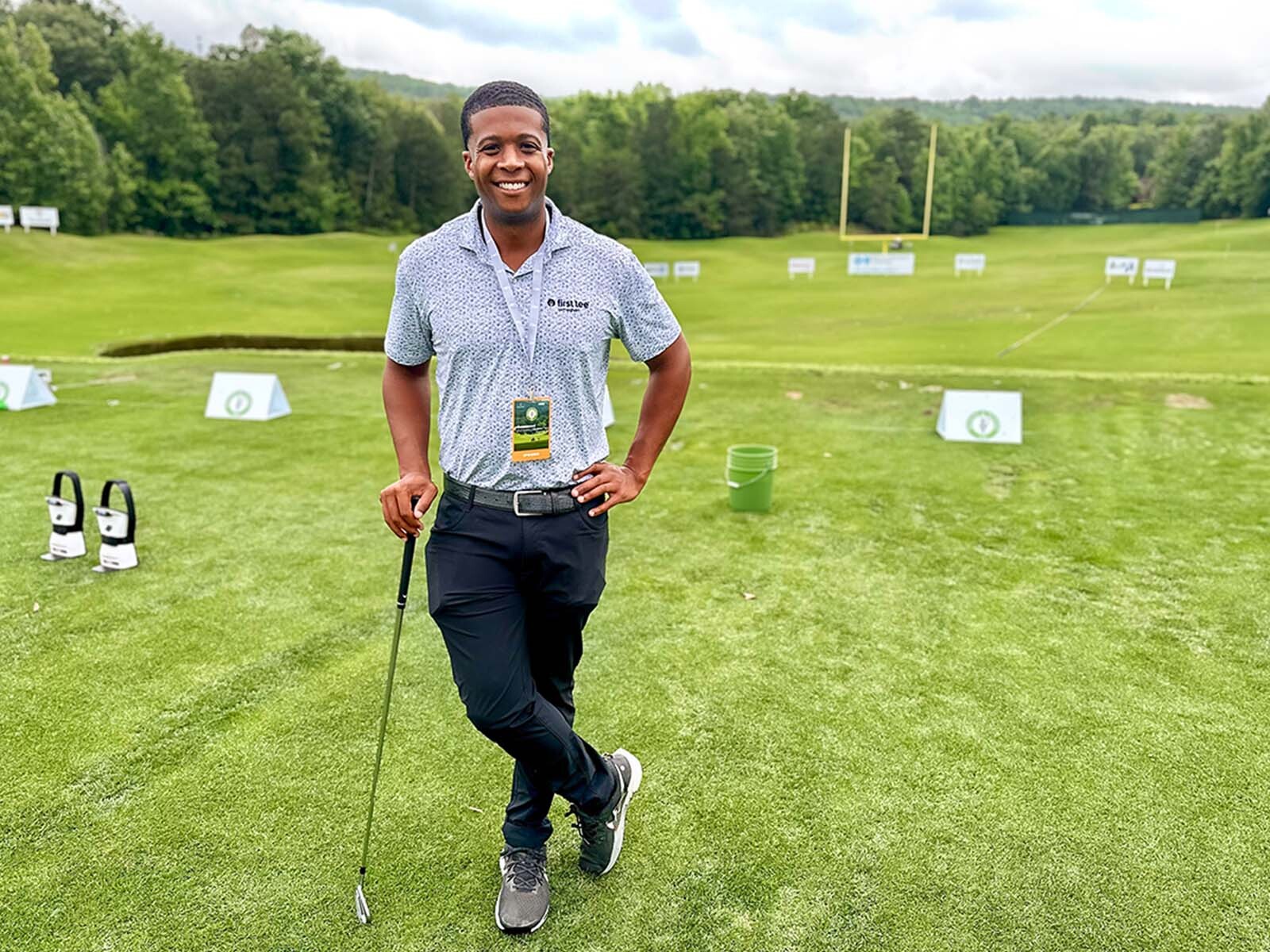 Chip Thomas on a golf course.