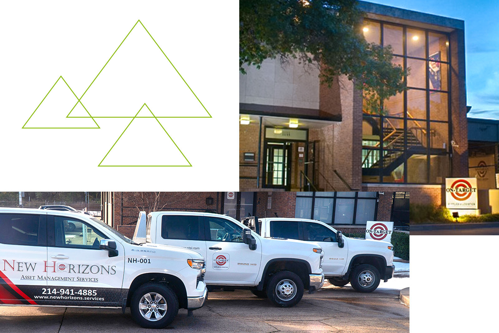 On-Target Supplies & Logistics (OTSL), Ltd. building exterior and trucks.