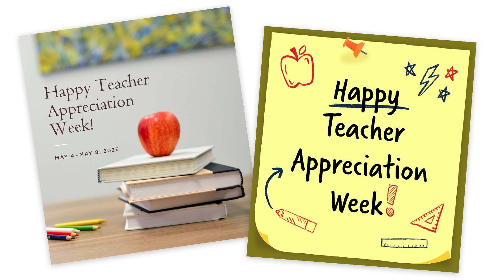 Teacher Appreciation Ecards graphic.