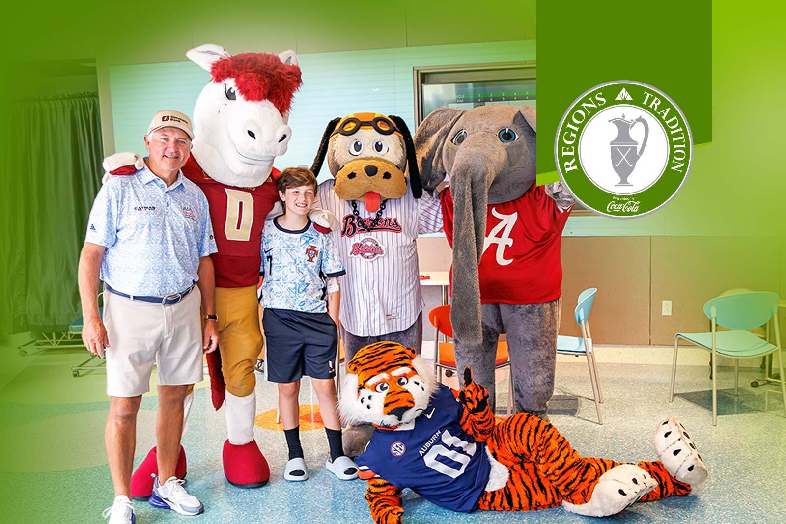 Regions Tradition 2026: Mascots at Children's of Alabama.