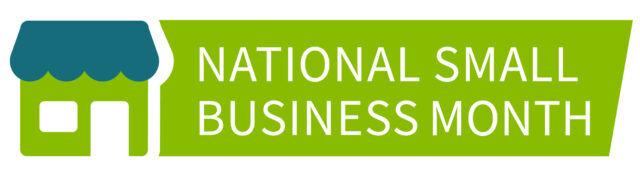 National Small Business Month logo.