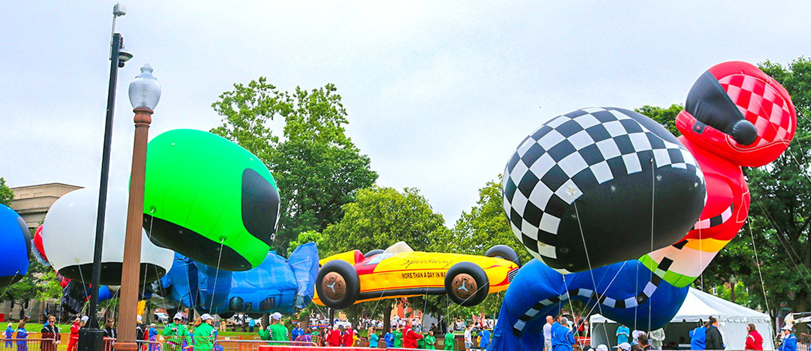 Indy 500 parade balloons.