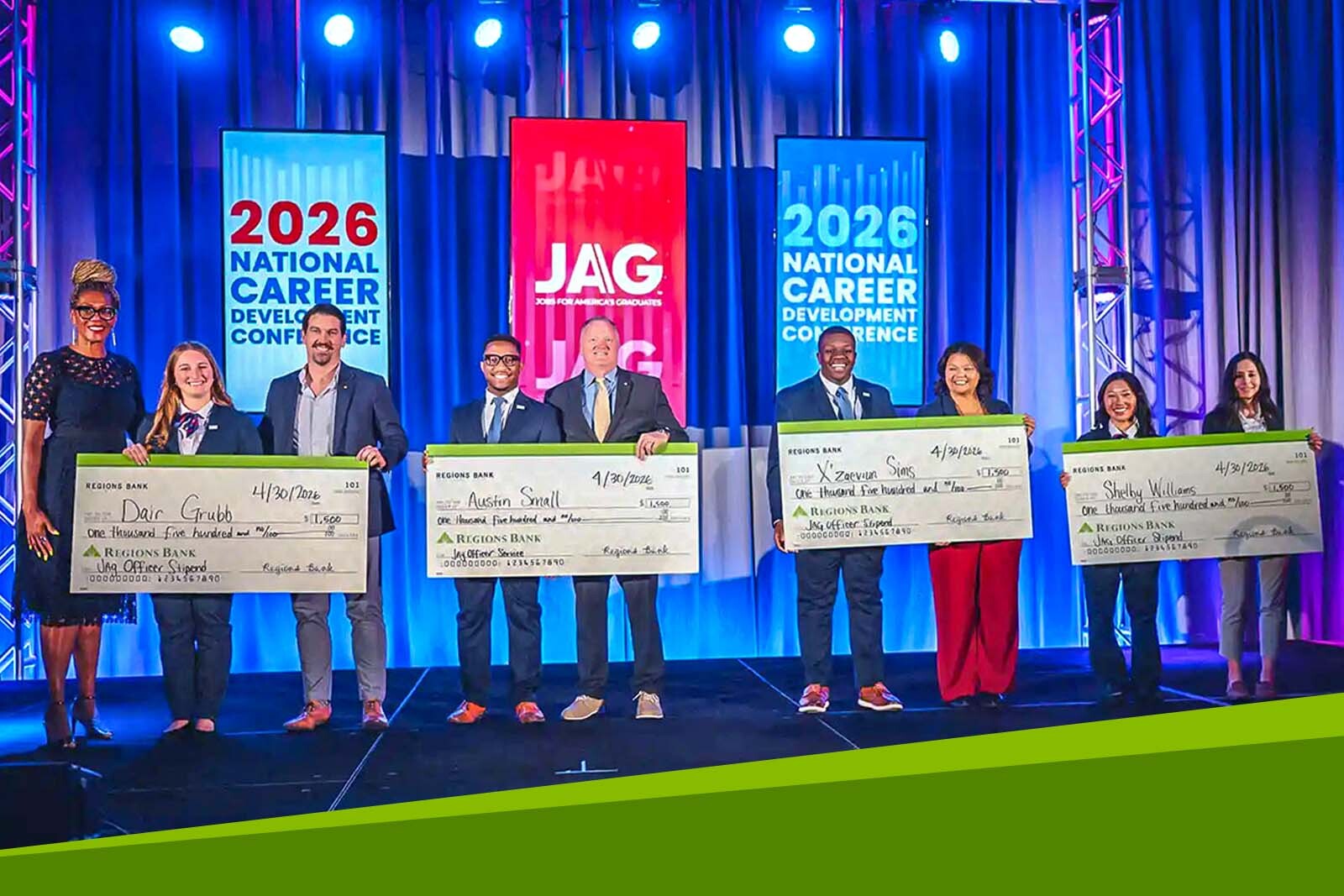 Students and Regions associates at Jobs for America’s Graduates (JAG)...