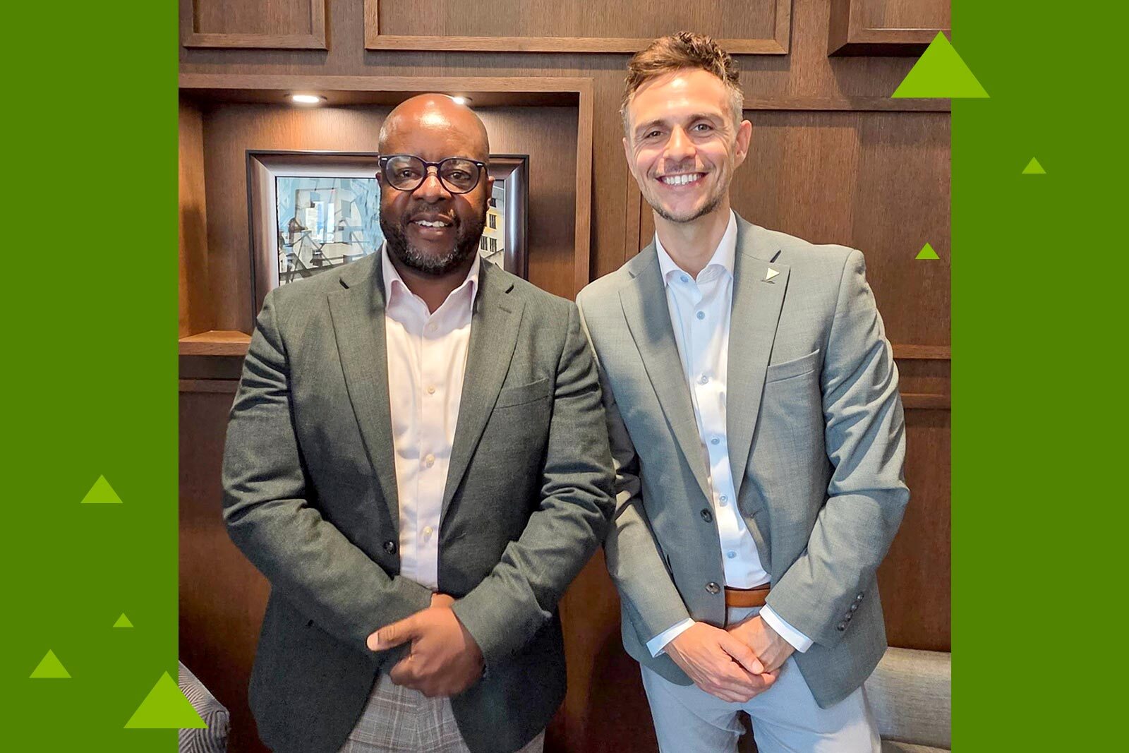 Brian Carman and Shadrieck Kamwendo, Director of the Mosaic Center.