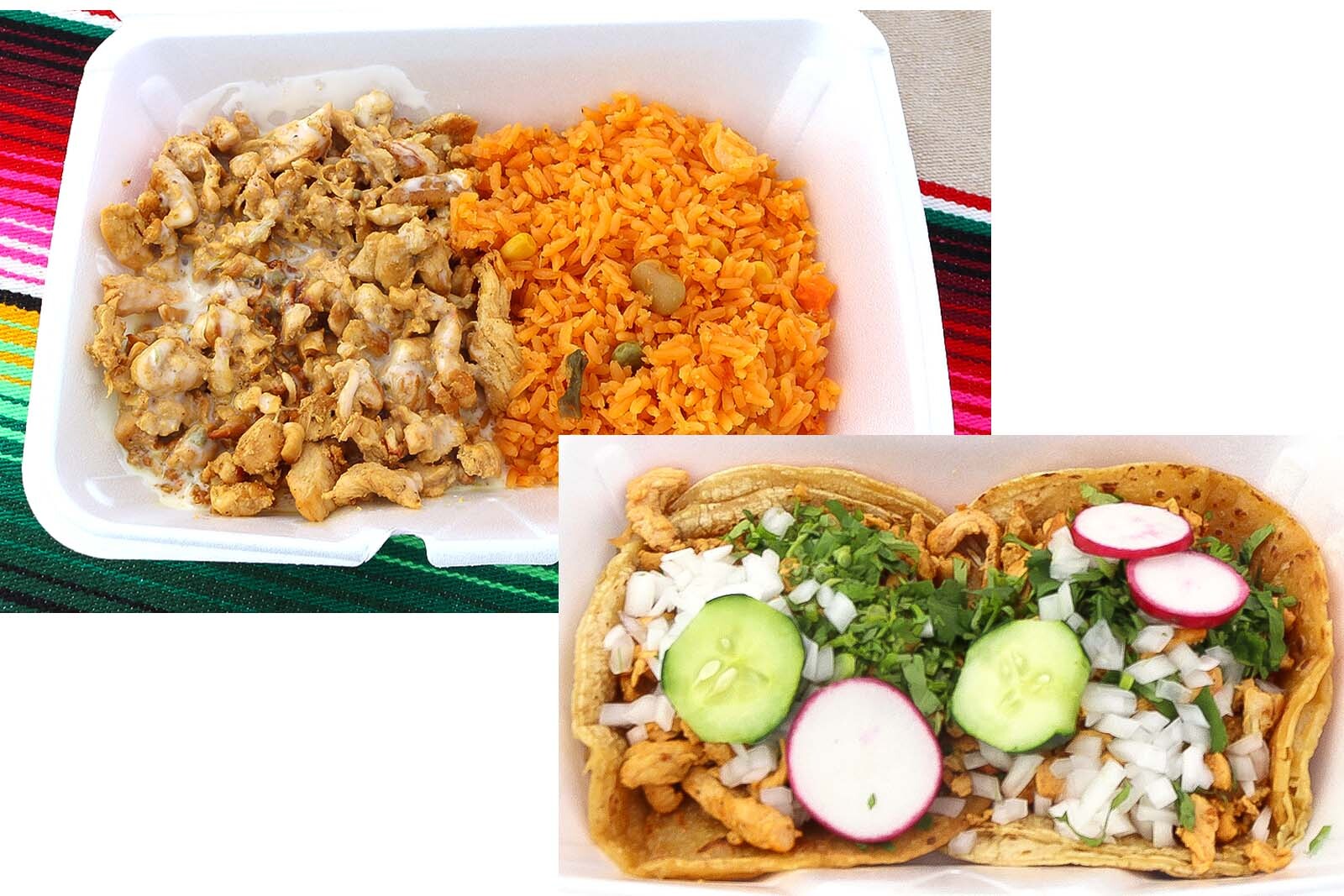 Tacos from El Maguey’s food truck.
