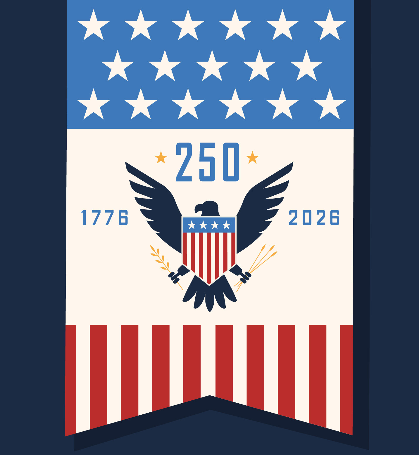 Independence Day 2026 Eagle Banner