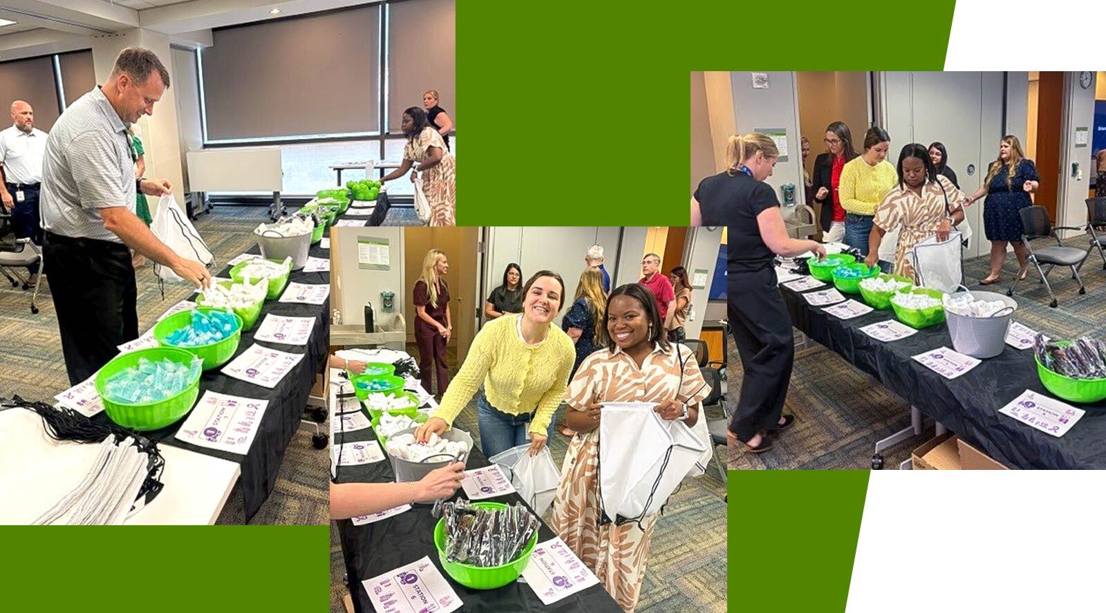 Recently, teammates from People Experience and Solutions came together to support domestic violence survivors by assembling care kits for SafeHouse of Shelby County, a United Way partner agency. 