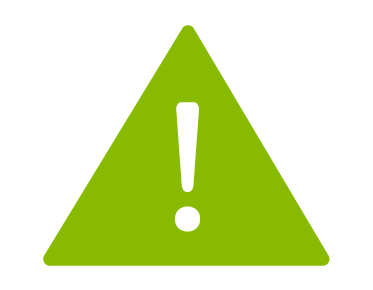 Illustration of a warning icon.