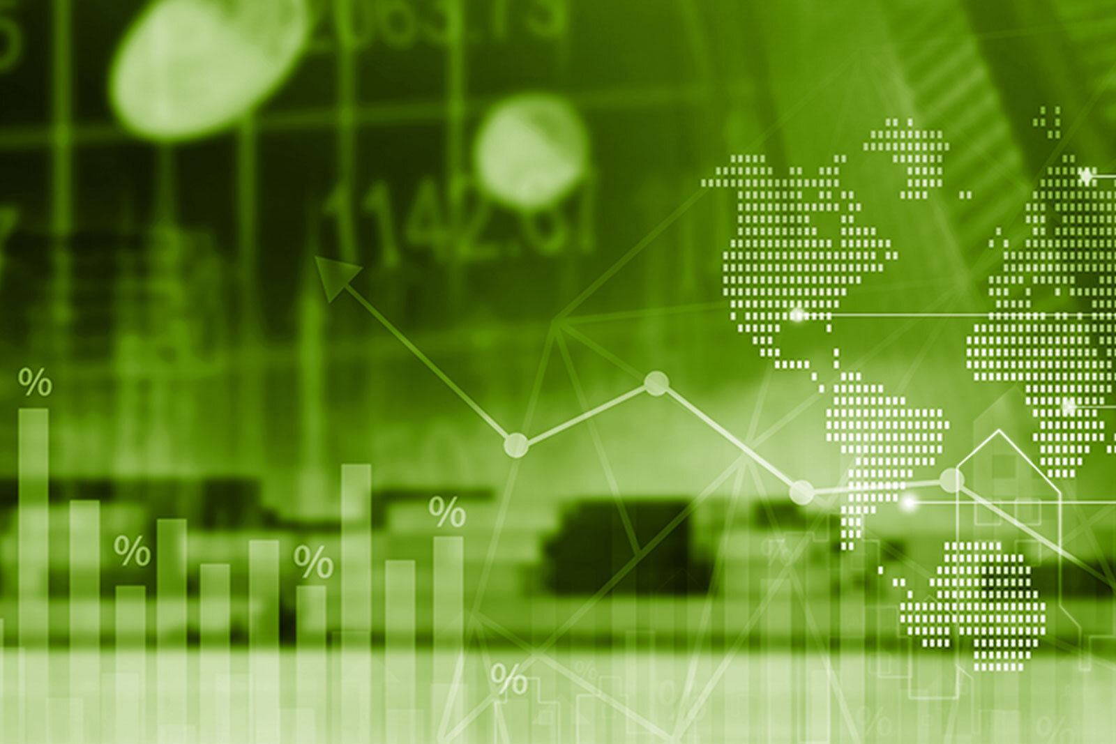 Business and Financial technology background.