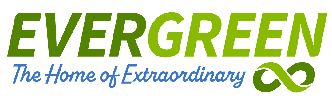 Evergreen logo: Home of Extraordinary.