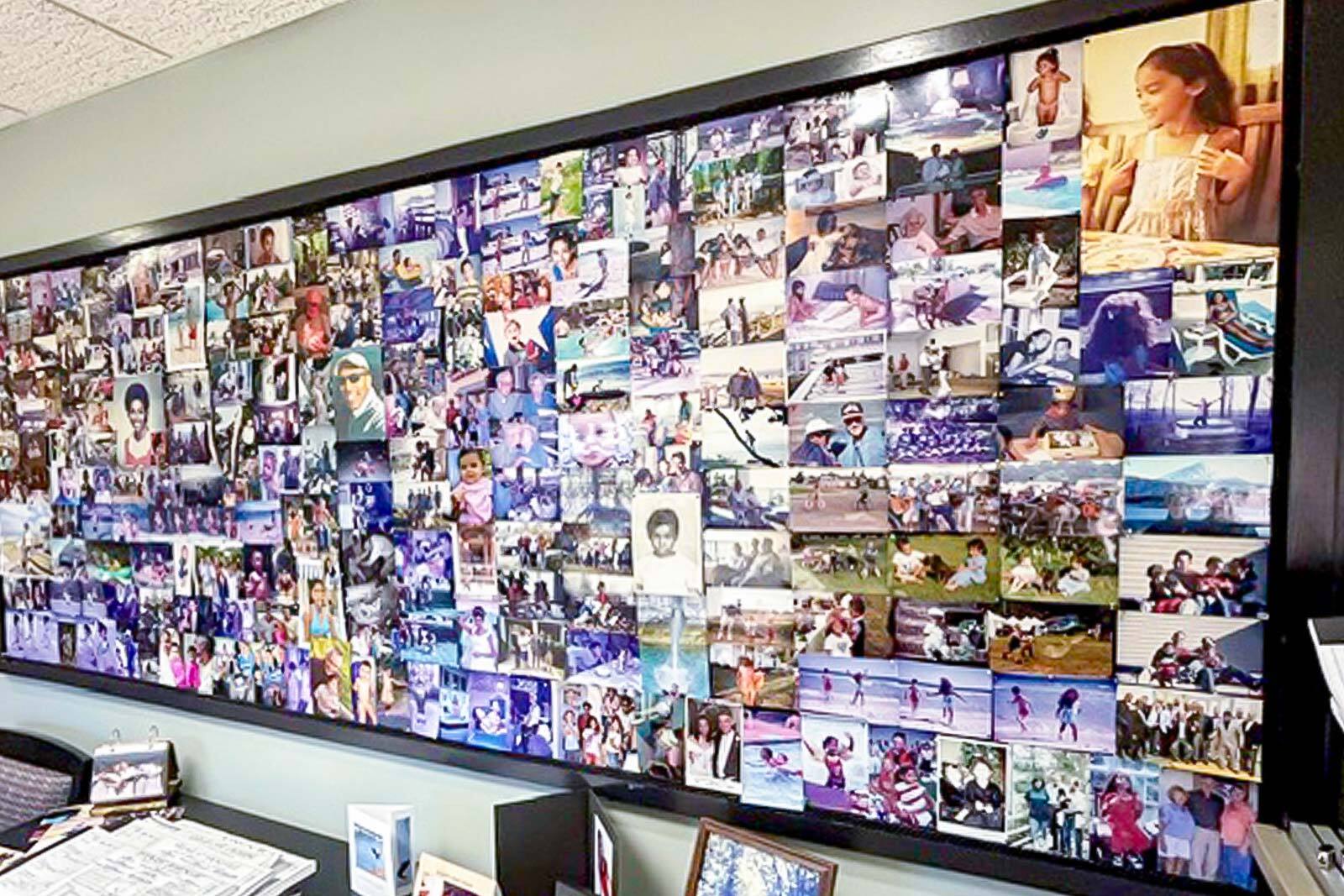 In Bennett’s office, a bulletin board is filled with photos. Reminding him every day that affordable housing is ultimately about people.