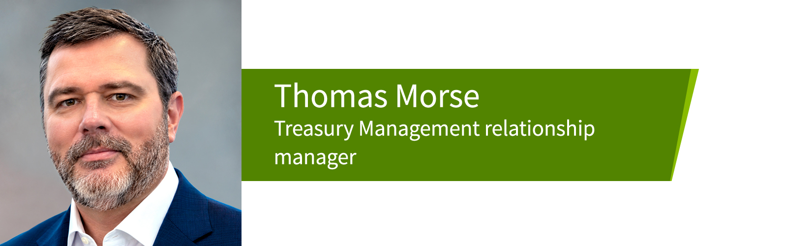 Thomas Morse, Regions Treasury Management relationship manager.