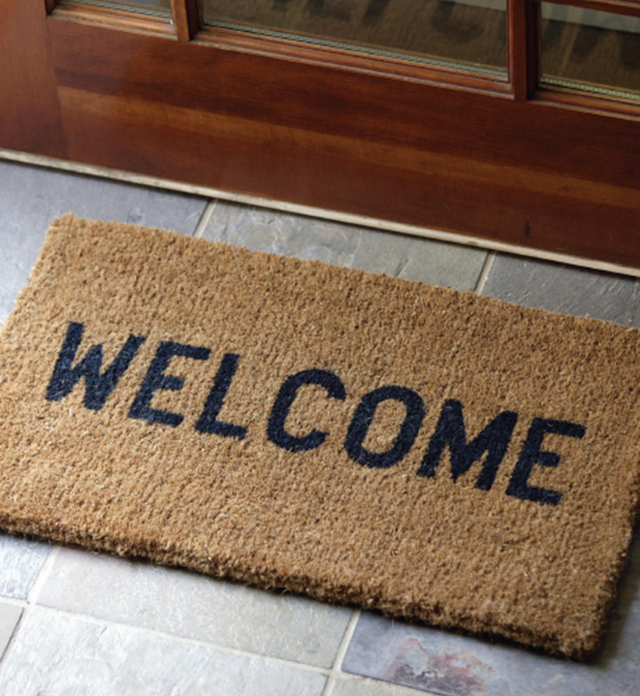 Welcome doormat.