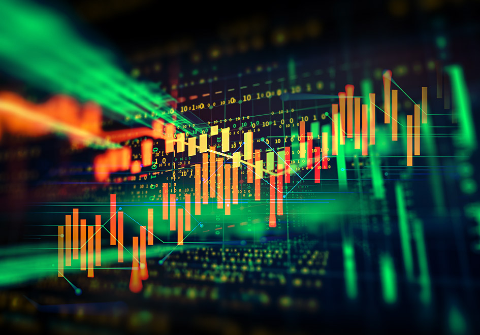 abstract financial graphic